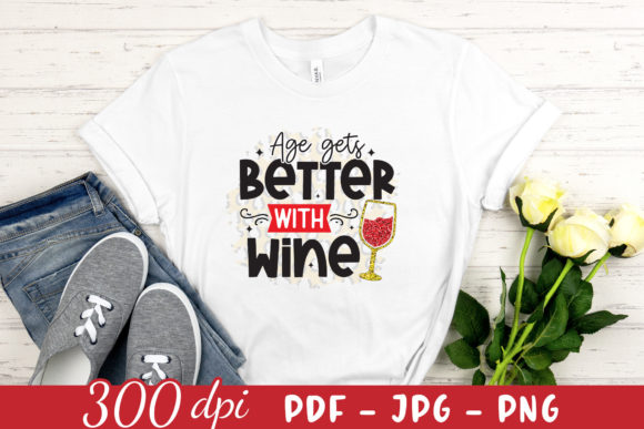Review: Age Gets Better with Wine Birthday PNG