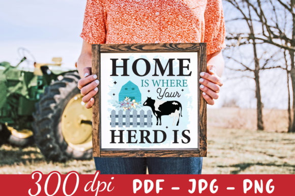 Review: Home is Where Your Herd is PNG, JPG, PDF for Embroidery