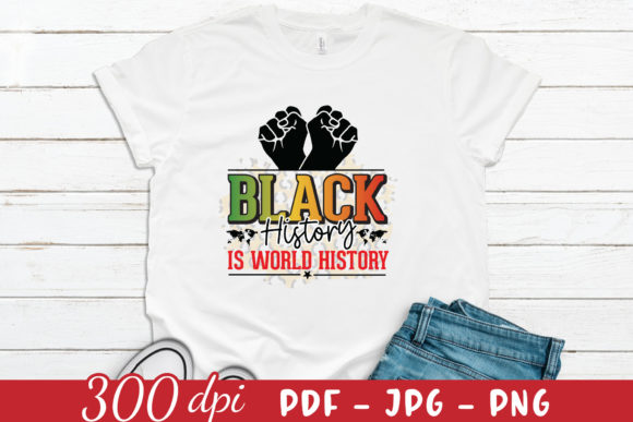 Reviewing Black History is World History PNG for Embroidery